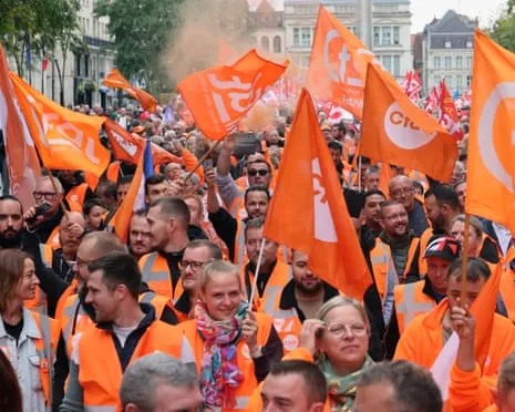 Nationwide Strike Action Draws Vast Numbers Marching In France